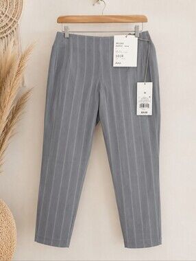 Skinny Ankle Dress Pants Gray Size 10
